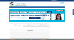 Desktop Screenshot of ektajobs.com